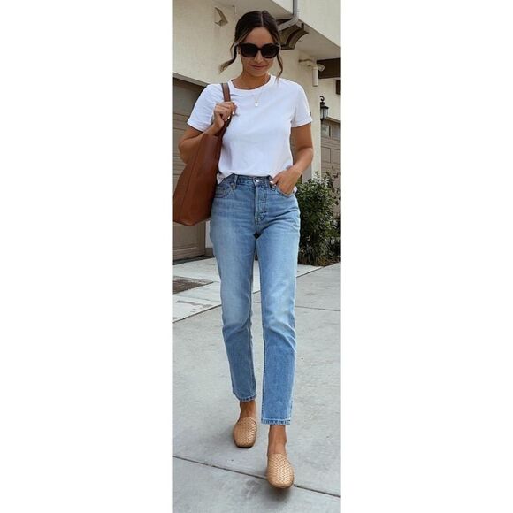 EVERLANE High-Waist Straight Jeans - Picture 1 of 9